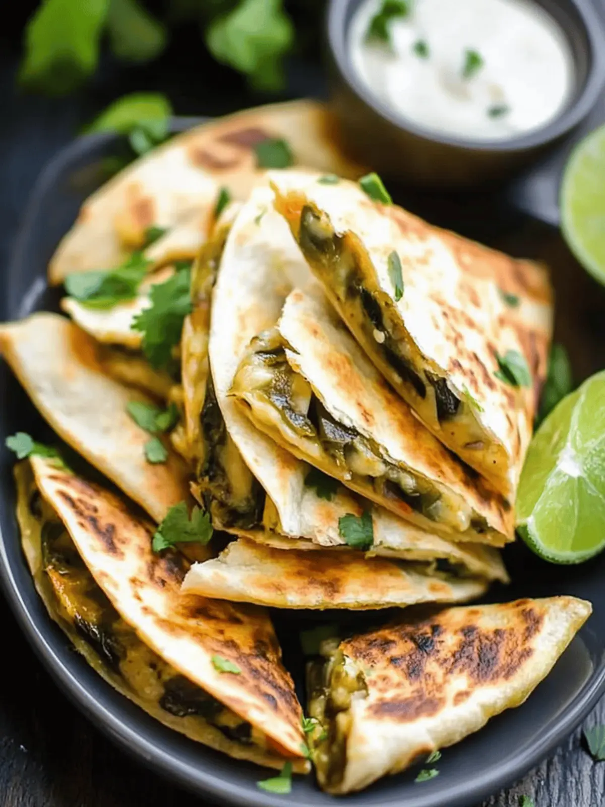 Irresistible Mini Party Poblano Quesadillas for Quick Fun 3 Mini Party Poblano Quesadillas