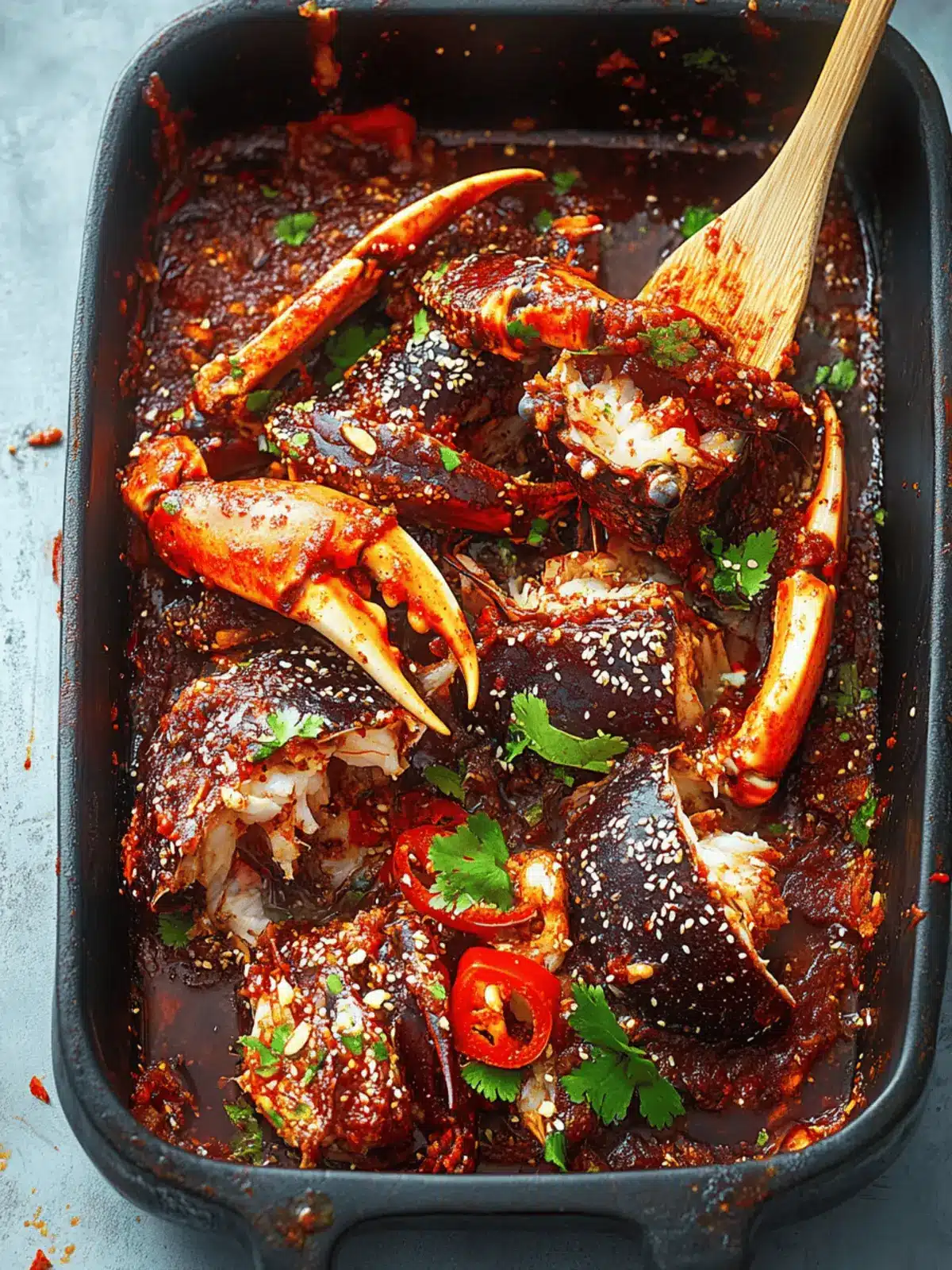 Spicy Raw Marinated Crab