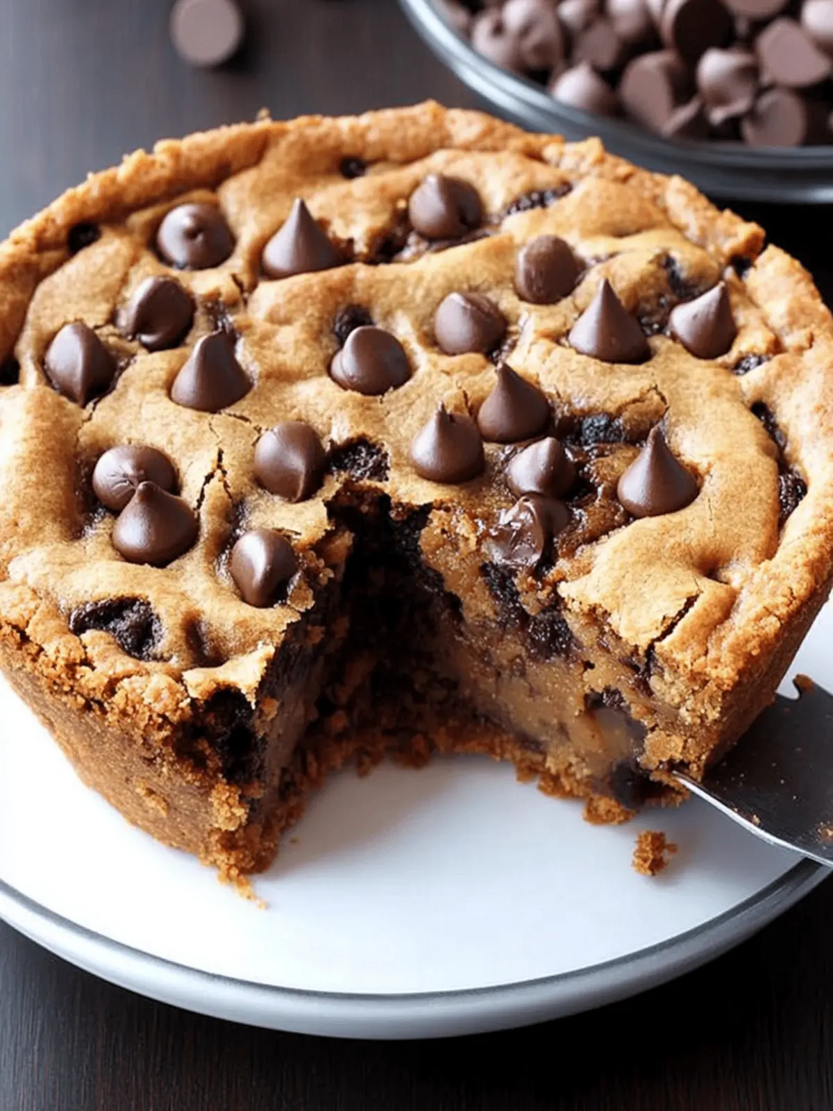 Gooey Deep Dish Cookie Pie