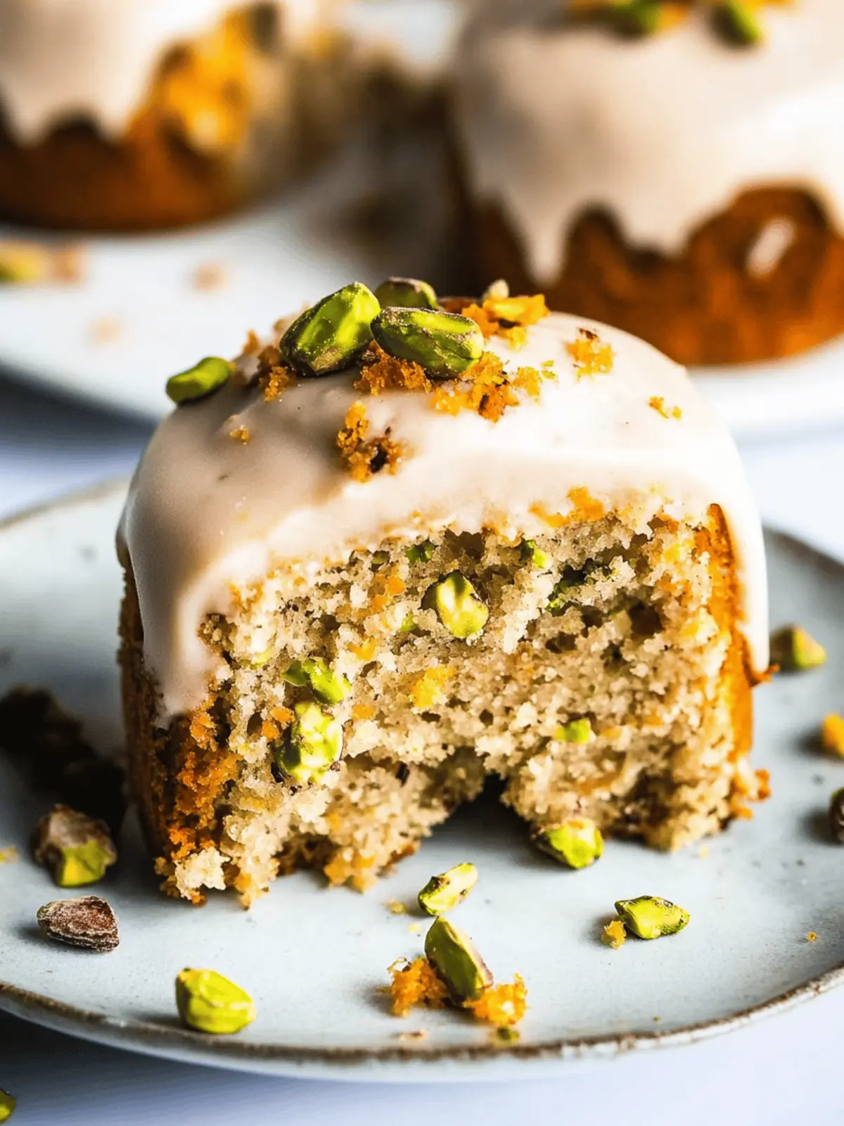 Vegan Orange and Pistachio Cakes for Zesty Blissful Mornings 4 Vegan Orange and Pistachio cakes
