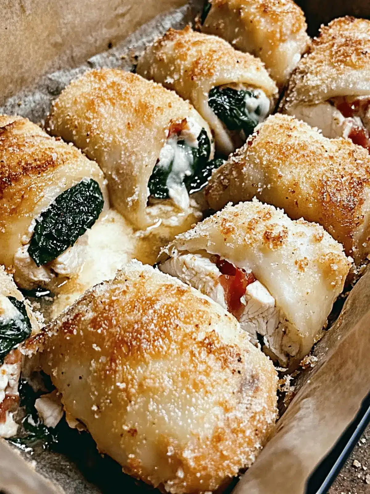 Irresistible Chicken Involtini with Spinach, Speck, and Asiago 5 Chicken Involtini with Spinach, Speck, and Asiago
