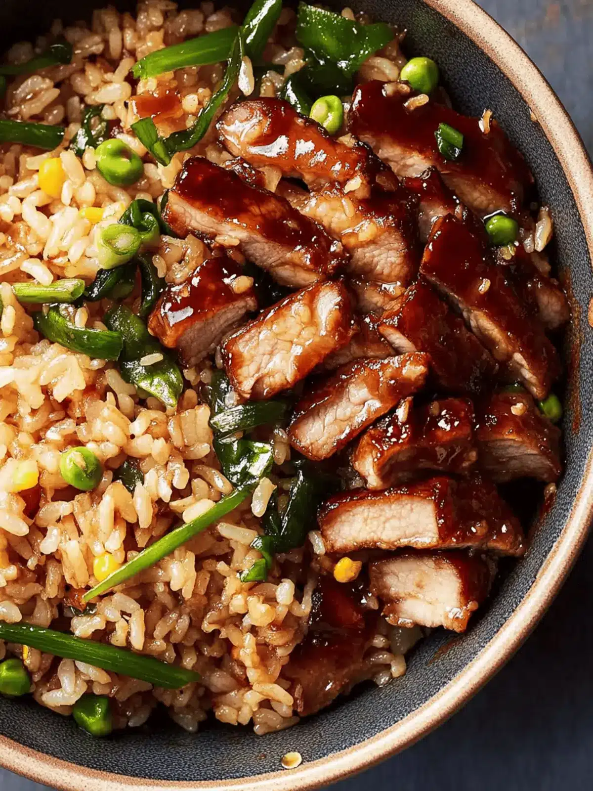 Sticky Char Siu Pork Fried Rice Bowl for Instant Comfort 5 Sticky Char Siu Pork Fried Rice Bowl