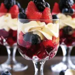 Mini Trifles with Fresh Fruits and Cream