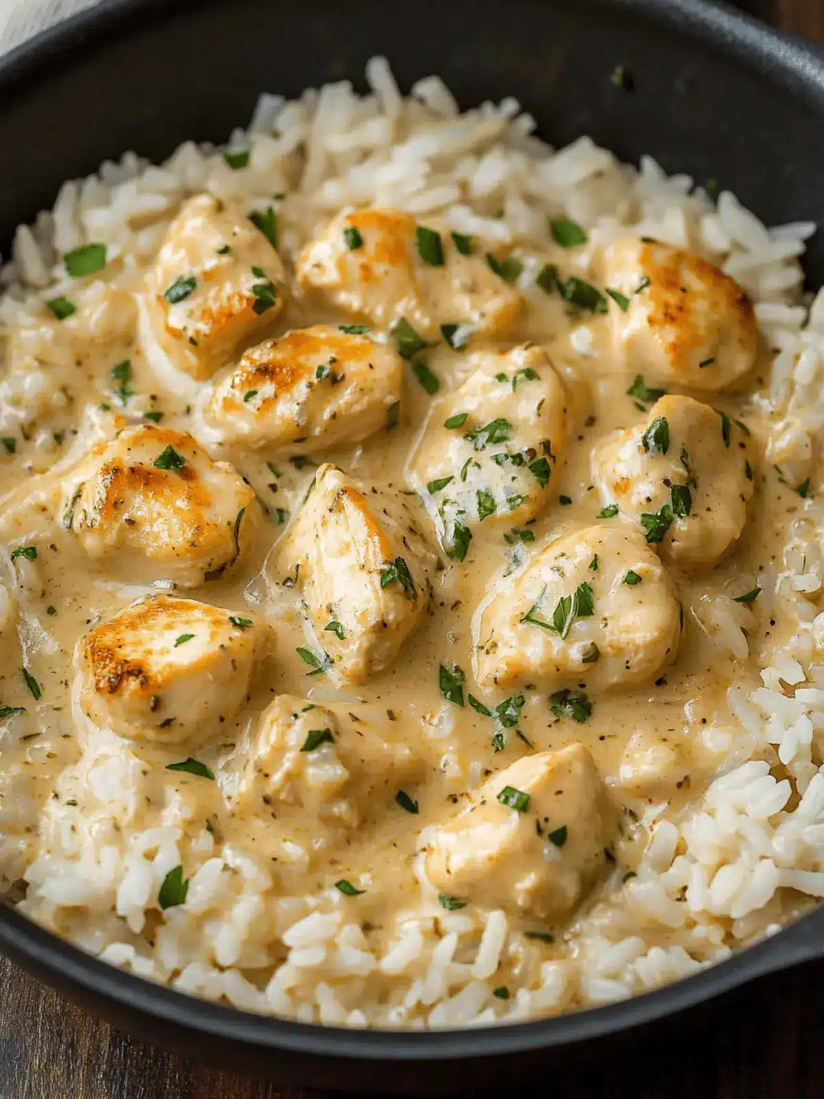 Creamy Herb Chicken & Basmati Rice for Cozy Nights In 4 Creamy Herb Chicken & Basmati Rice