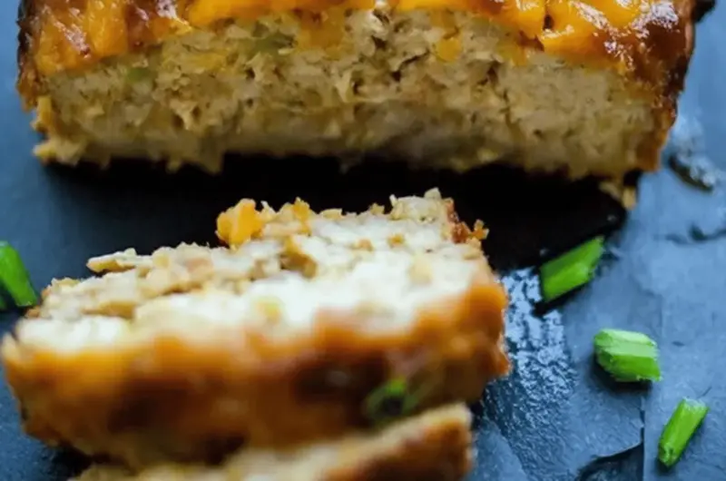 BBQ Cheddar Chicken Meatloaf