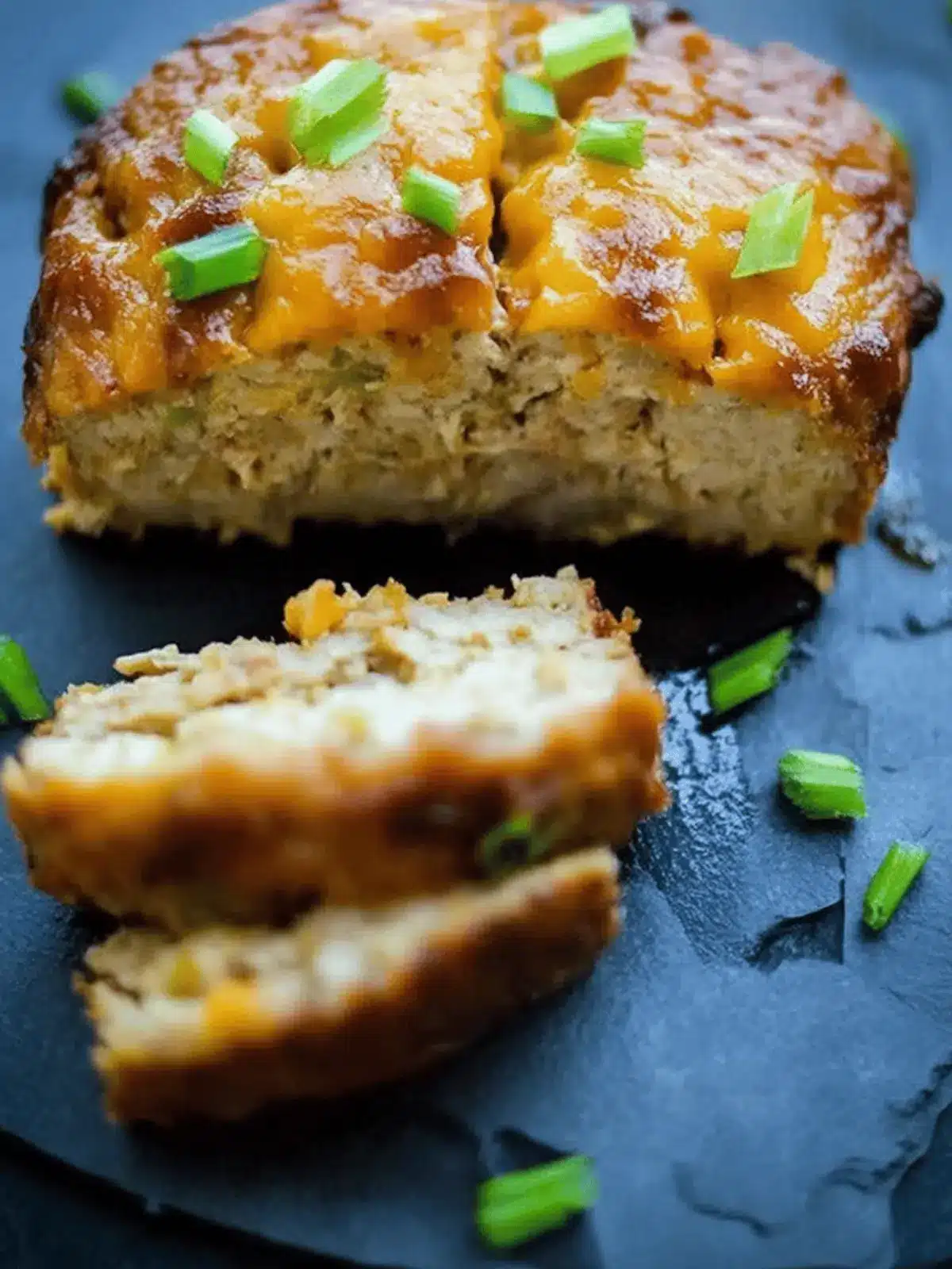 BBQ Cheddar Chicken Meatloaf