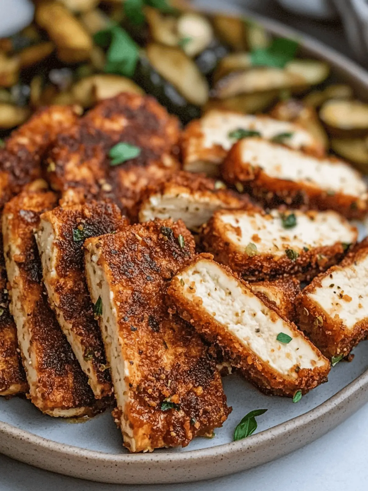 Crispy Herbed Tofu