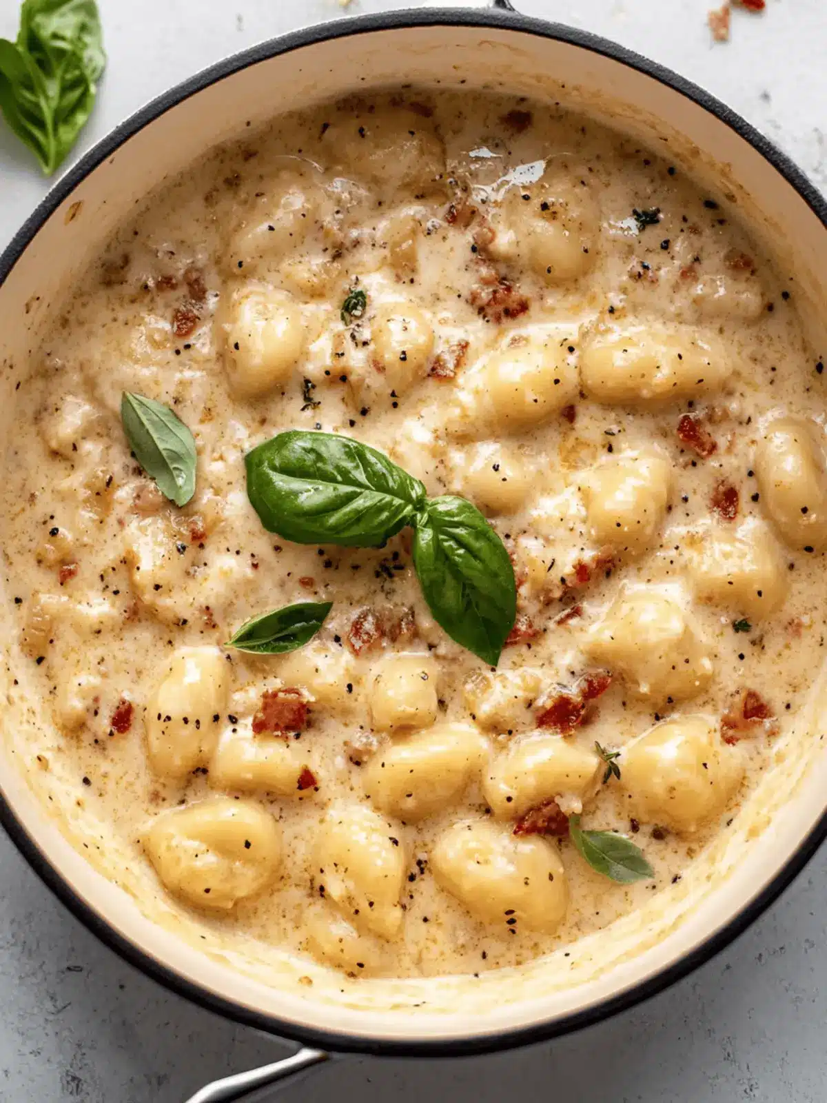 Creamy Pancetta Gnocchi