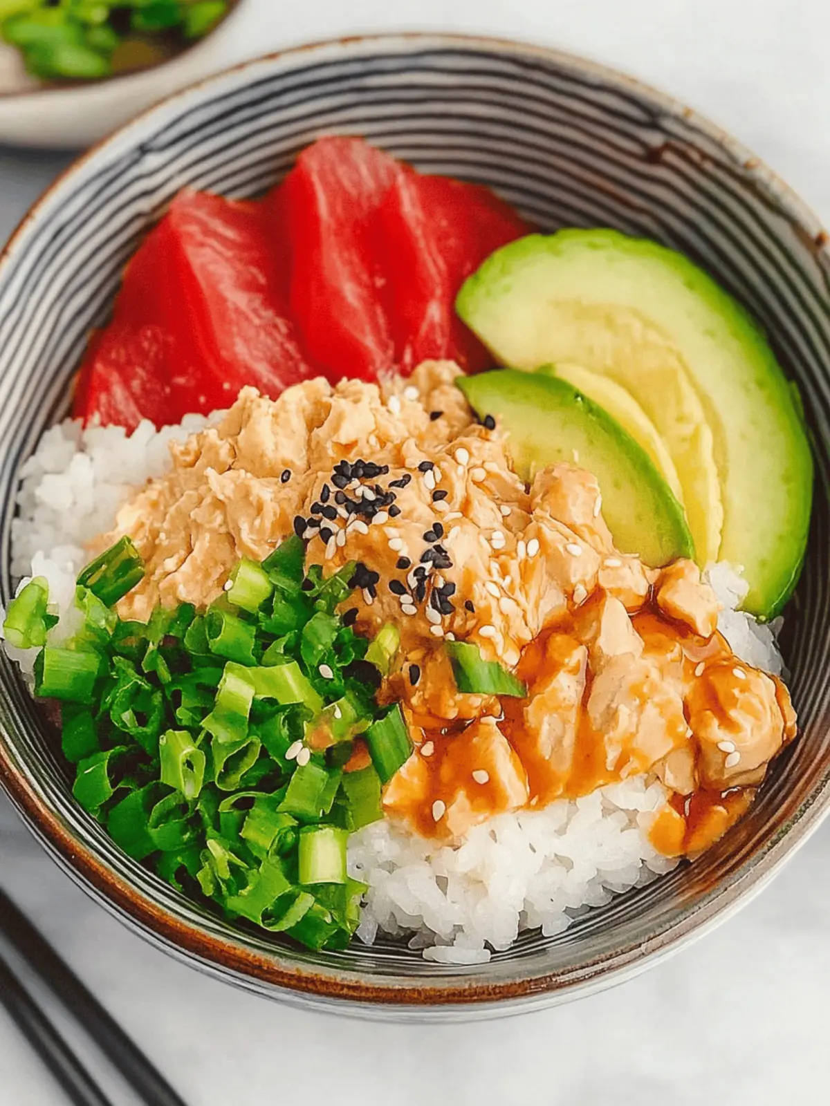 Hearty Canned Tuna Sushi Bowl: Quick, Tasty & Homemade Joy 4 Hearty Canned Tuna Sushi Bowl