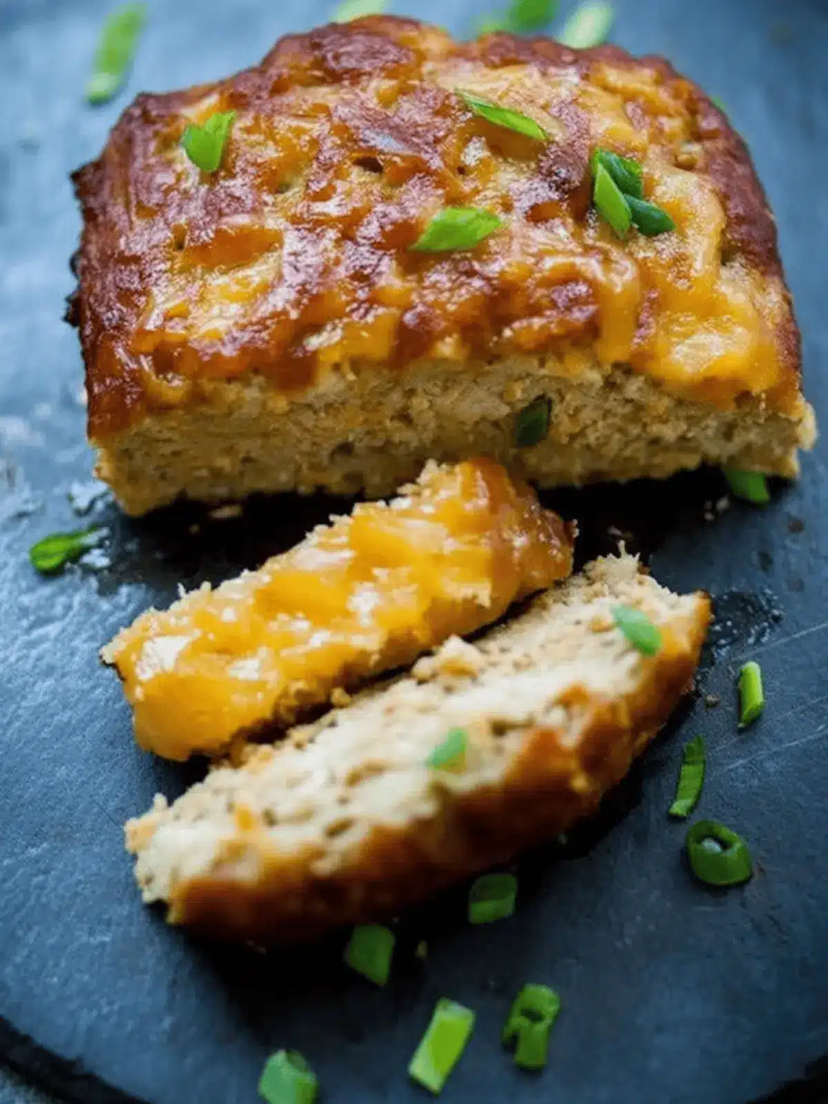 BBQ Cheddar Chicken Meatloaf