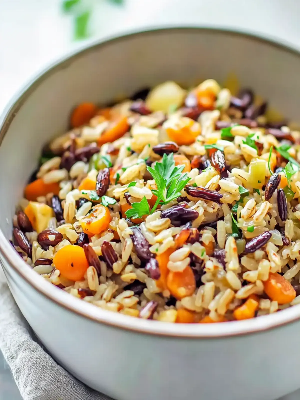 Savor this Wild Rice Pilaf with Sweet Potatoes and Cranberries 2 Wild Rice Pilaf