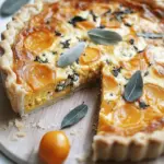 Pumpkin & Gorgonzola Quiche