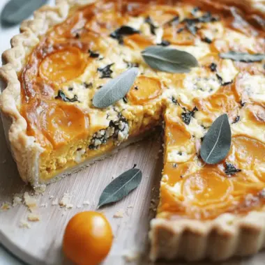 Pumpkin & Gorgonzola Quiche