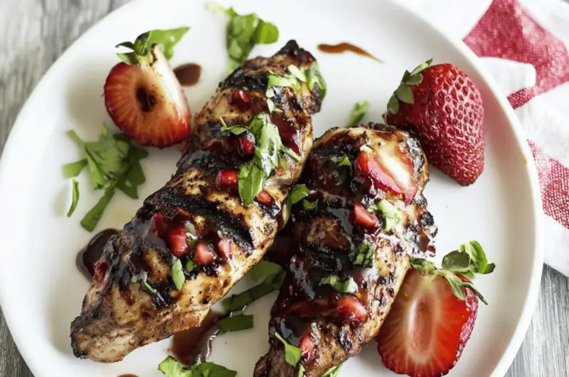 Strawberry Balsamic Grilled Chicken