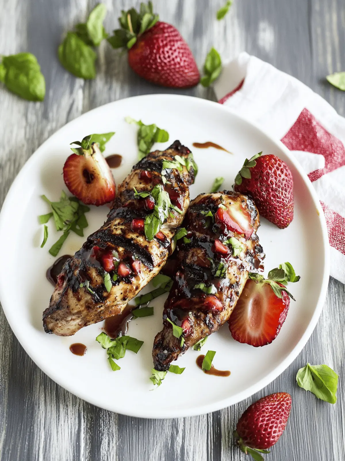 Strawberry Balsamic Grilled Chicken