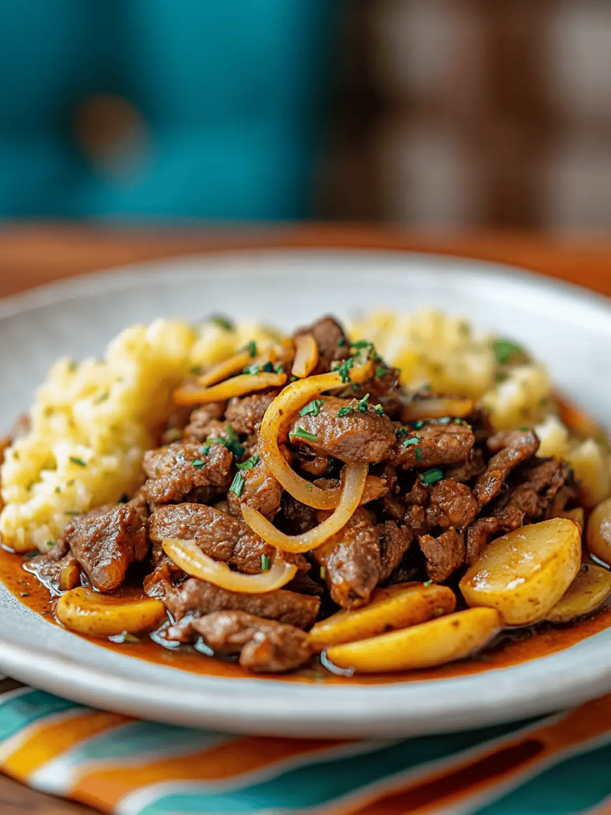 Filipino-Style Bistek Tagalog