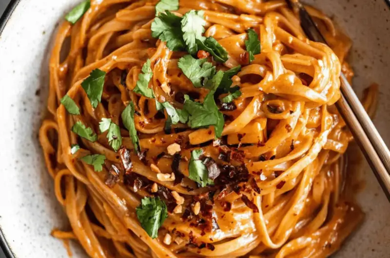 Easy Thai Red Curry Noodles