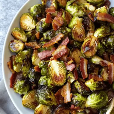 Savory Roasted Brussels Sprouts with Maple Syrup & Bacon Delight 9 Roasted Brussels Sprouts with Maple Syrup & Bacon