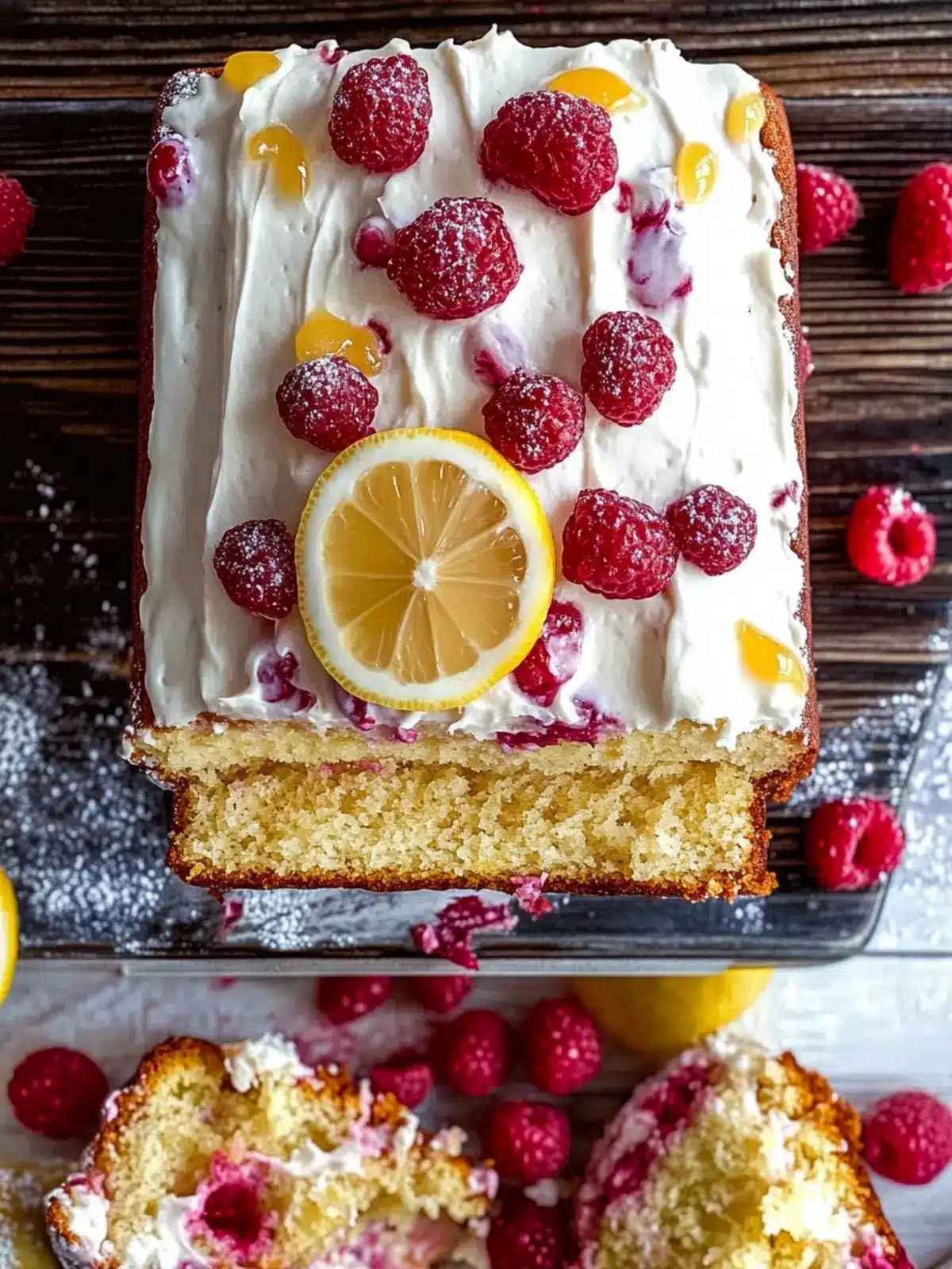 Gluten-Free Lemon and Raspberry Loaf Cake