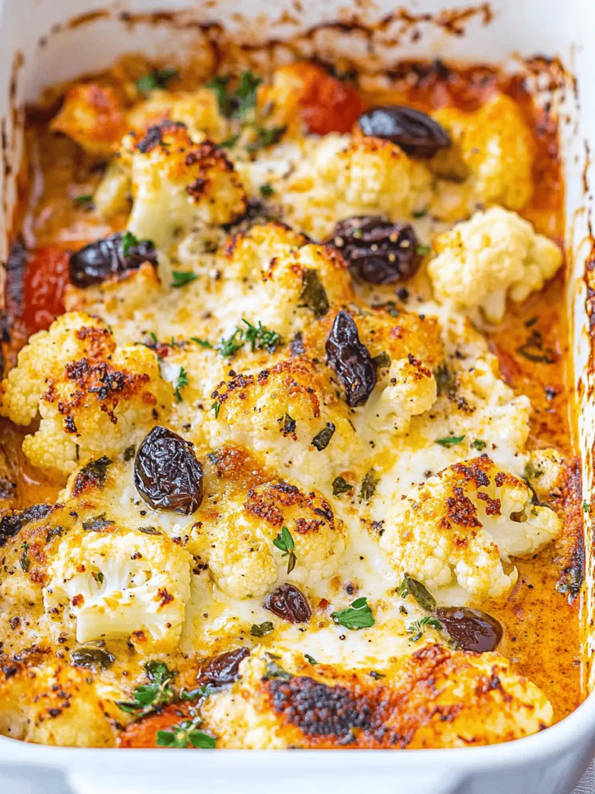 Greek-Inspired Baked Feta & Cauliflower: A Cozy Delight 3 Greek-inspired Baked Feta & Cauliflower