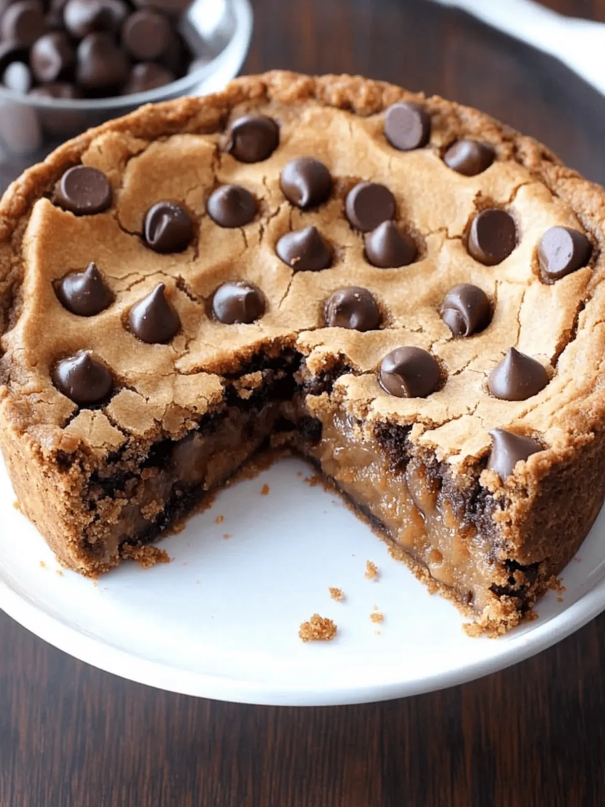 Gooey Deep Dish Cookie Pie