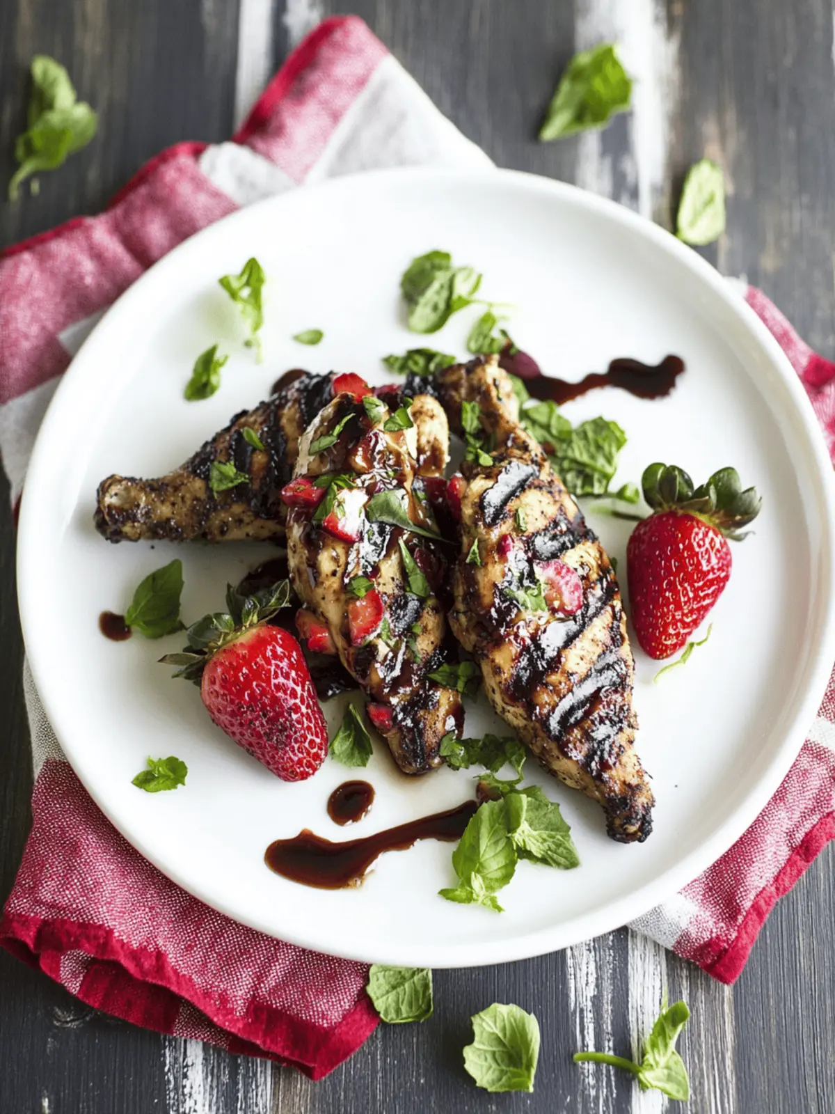 Strawberry Balsamic Grilled Chicken