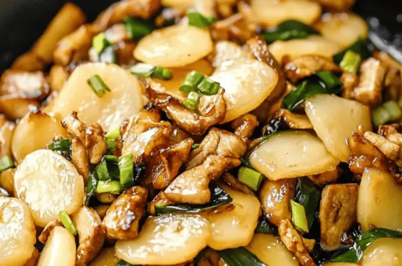 Shanghai Stir-Fried Rice Cakes