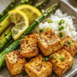 Lemon Pepper Tofu and Asparagus