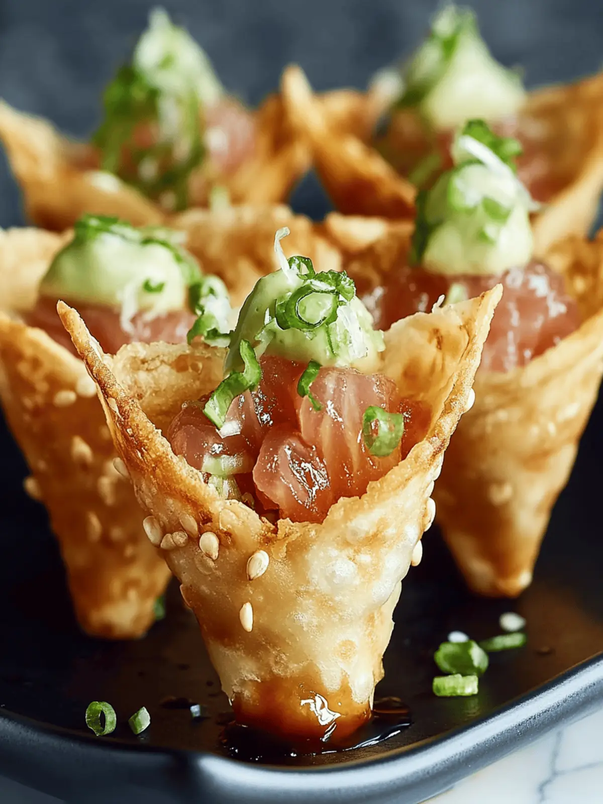 Crispy Sushi Wonton Cones That Wow Your Taste Buds 2 Sushi Wonton Cones