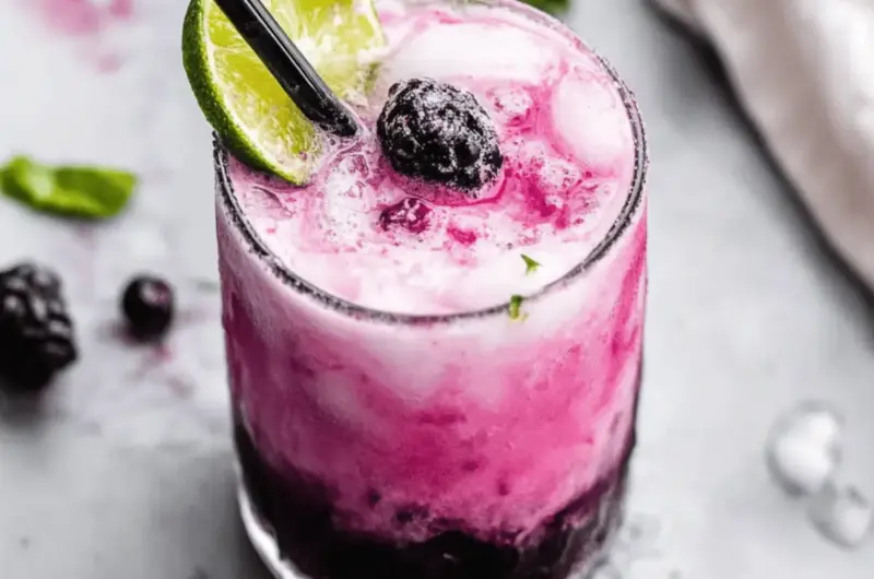 Creamy Blackberry Coconut Mojito