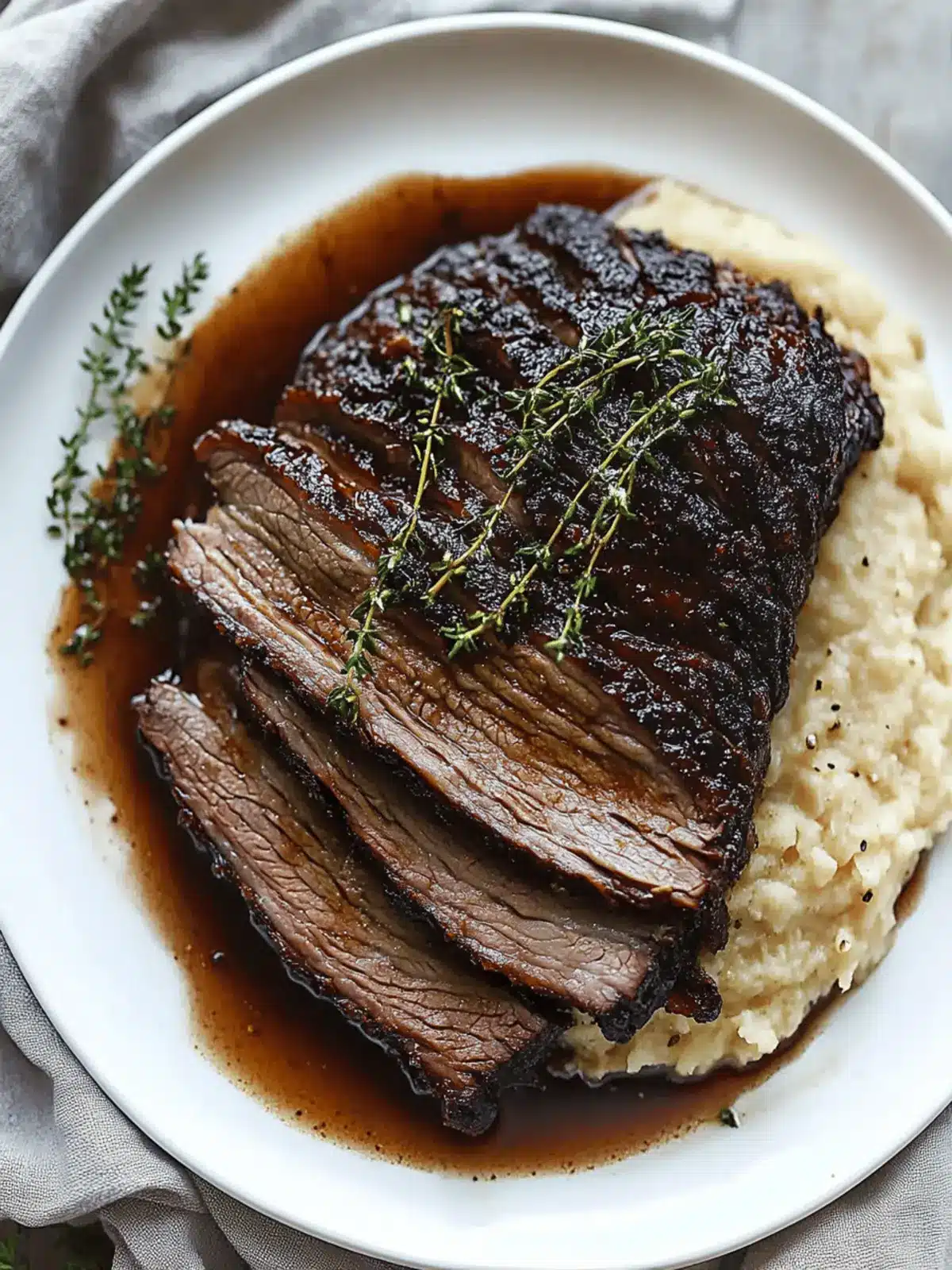 Savory Red Wine Braised Brisket