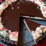 Dark Chocolate Peppermint Mousse Tart