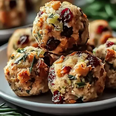 Cranberry & Turkey Stuffing Balls