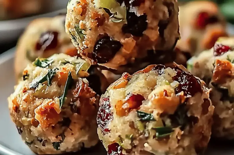 Cranberry & Turkey Stuffing Balls