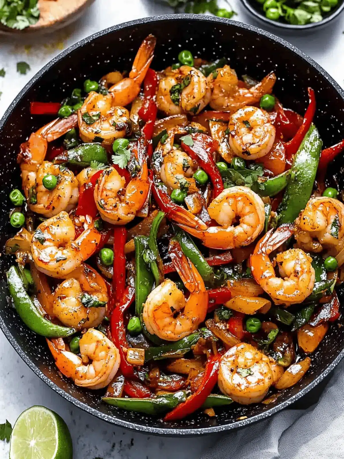 Healthy Garlic Shrimp Stir Fry
