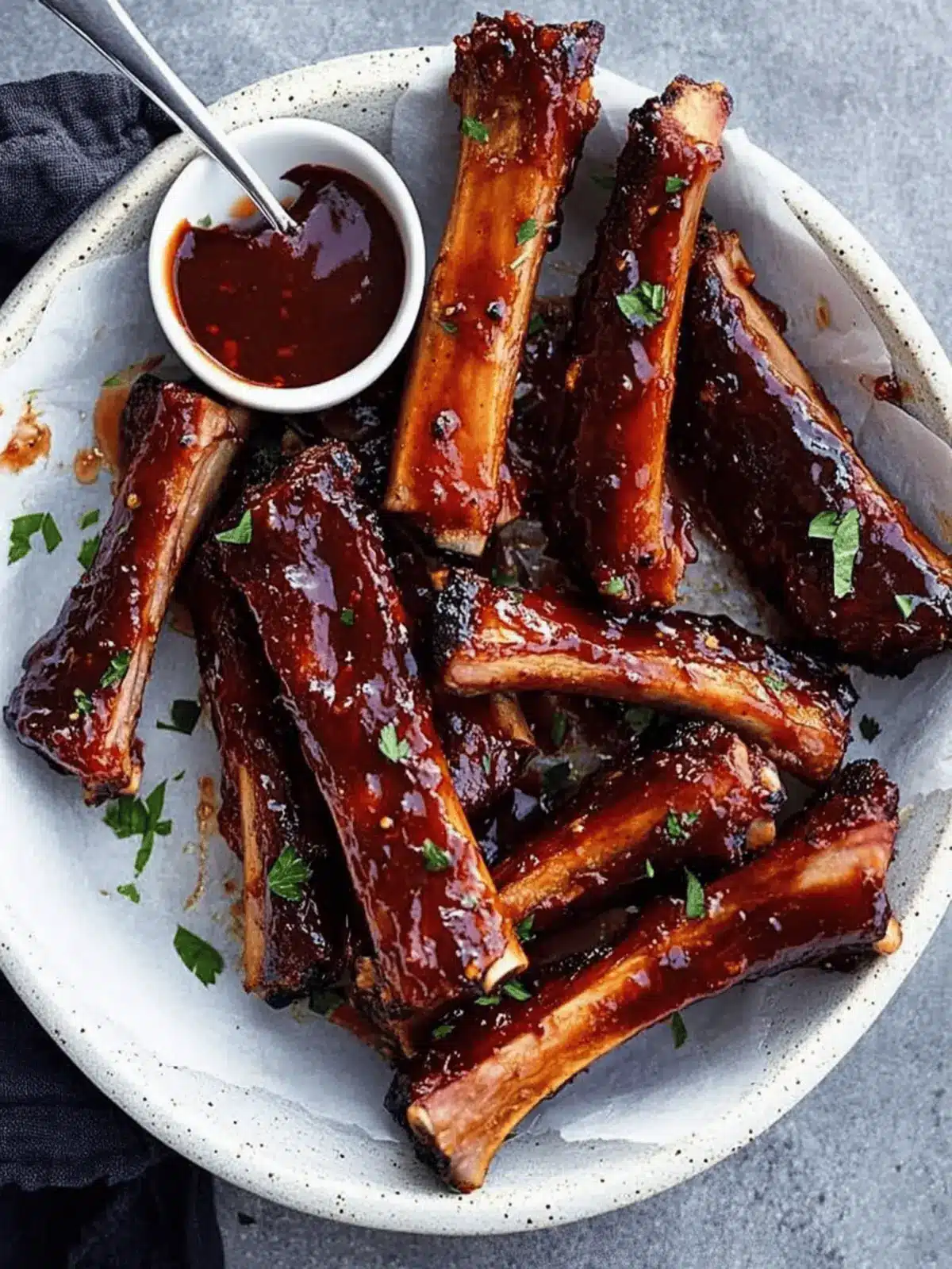 Easy Sticky Lamb Ribs