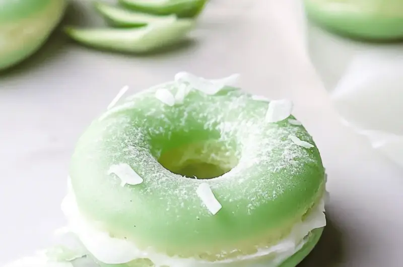 Pandan Mochi Donuts