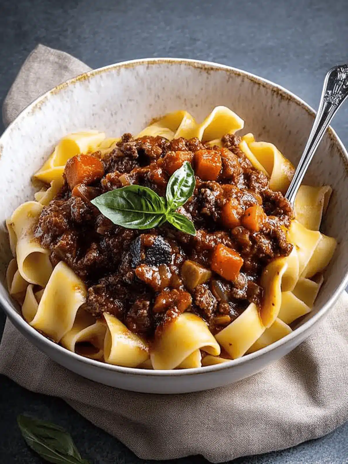 Breadmaker Beef Ragu with Homemade Pasta