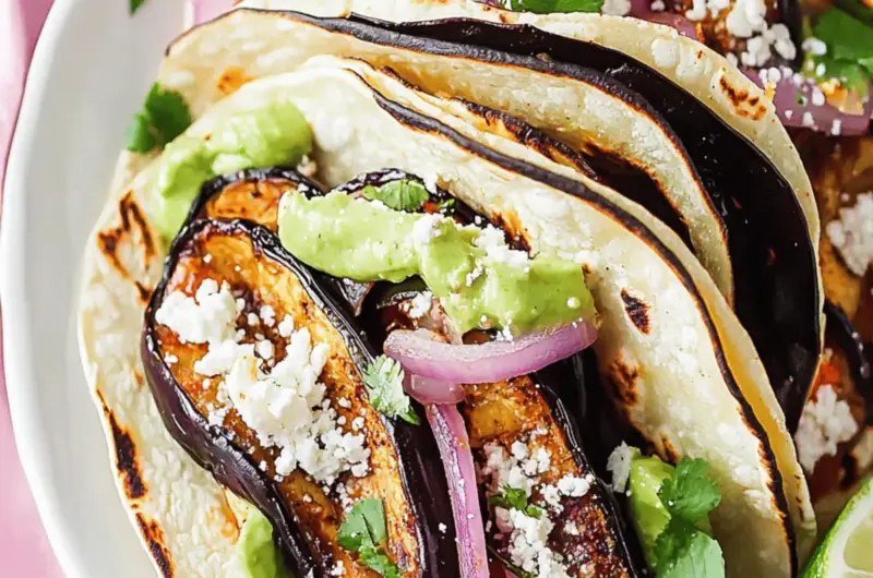 Air Fryer Eggplant Tacos