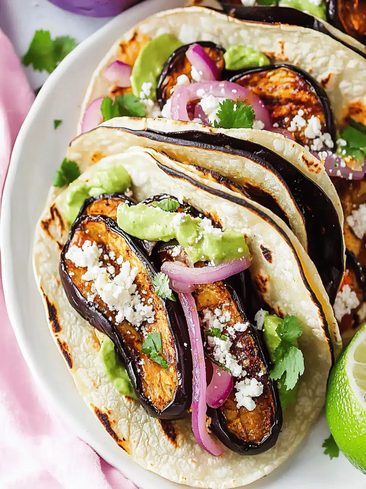 Air Fryer Eggplant Tacos