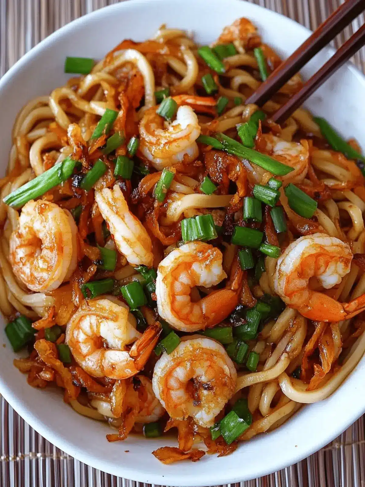 Garlic Prawn Udon