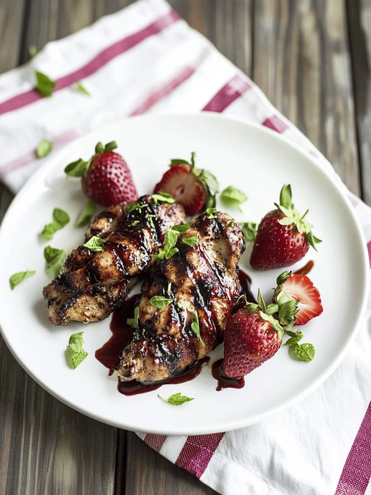 Strawberry Balsamic Grilled Chicken