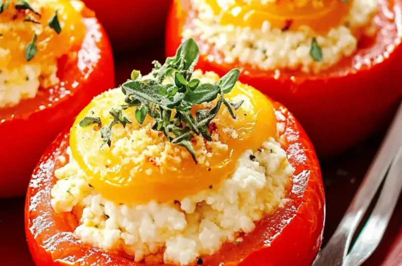 Stuffed Tomatoes With Herby Cottage Cheese