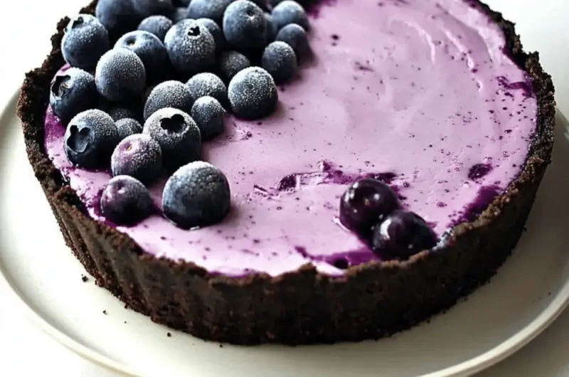 Blueberry Ice Cream Pie