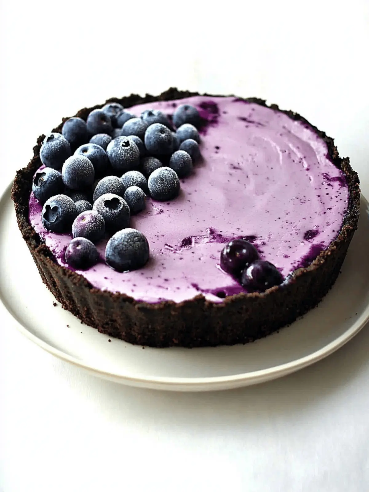 Blueberry Ice Cream Pie