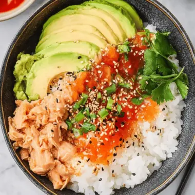 Hearty Canned Tuna Sushi Bowl