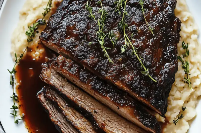 Savory Red Wine Braised Brisket