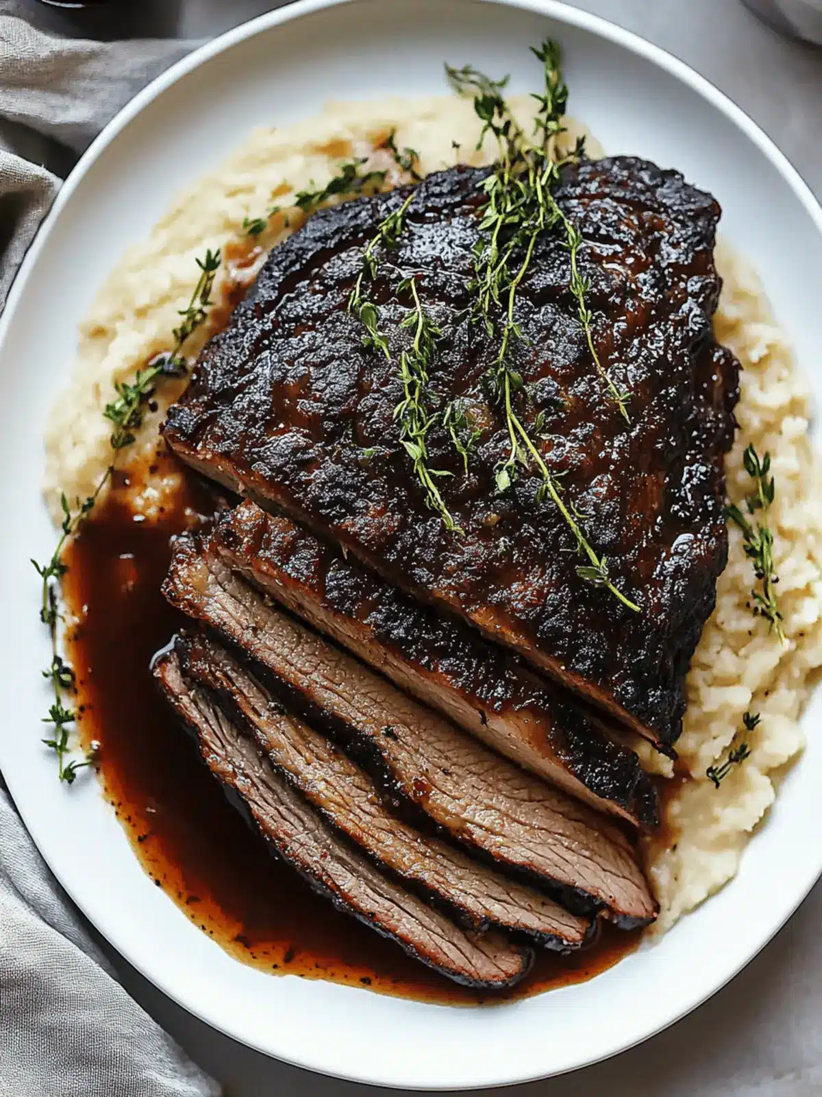 Savory Red Wine Braised Brisket