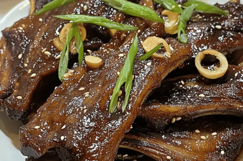 Soy Marinated Filipino Short Ribs