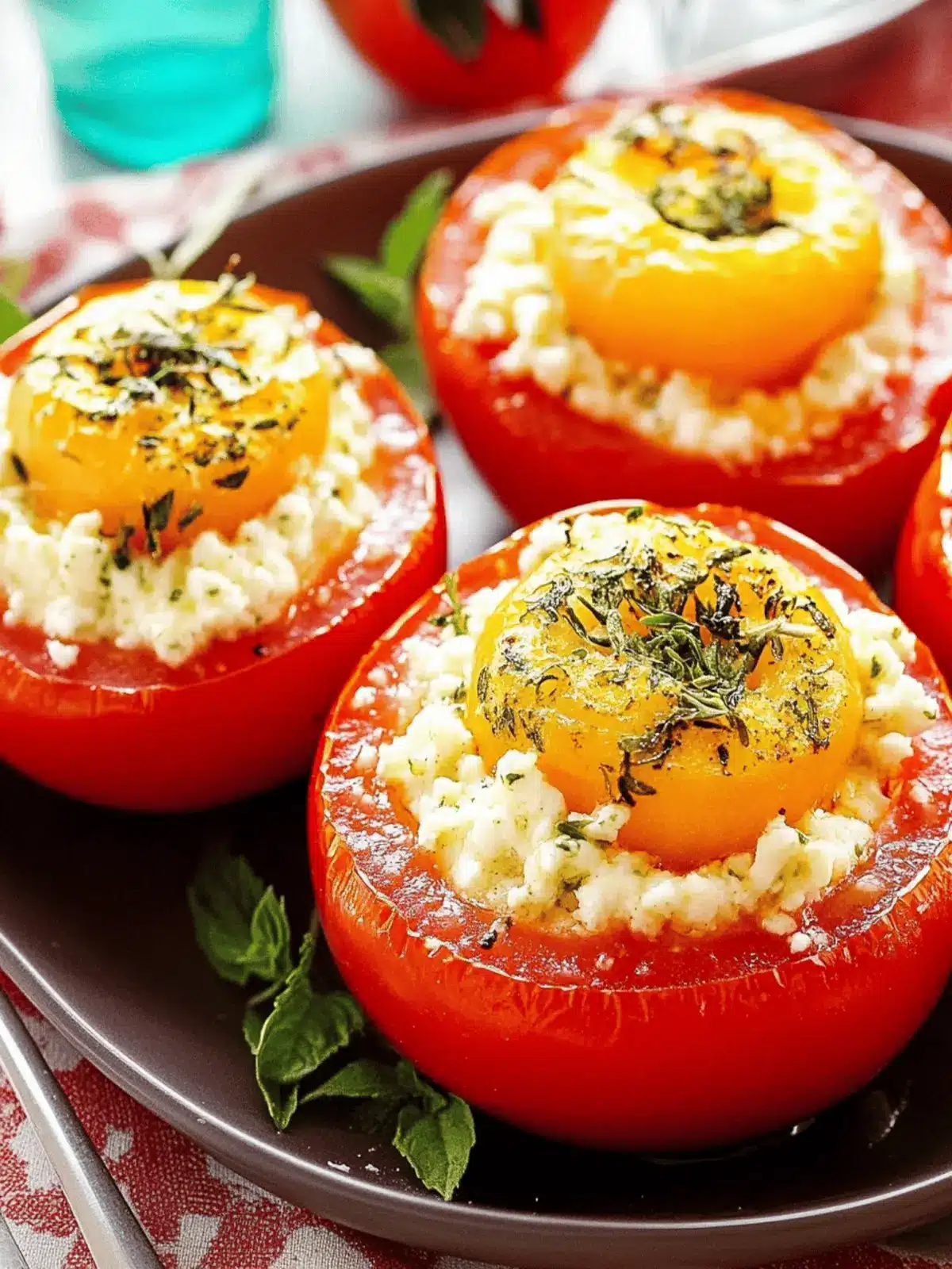 Stuffed Tomatoes With Herby Cottage Cheese